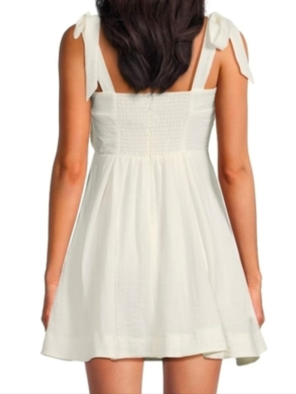 Sam Edelman TIE STRAP A-LINE MINI DRESS w/ POCKETS/Watermelon Womens Size 8 - Picture 2 of 3